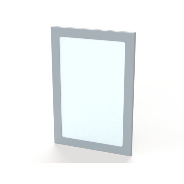 Window, 15-1/2 in. H x 10-1/2 in. W x 0.38 in. L, Carbon Steel, Polycarbonate